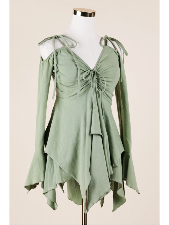 Current Mood Dresses & Skirts - Sz L Dolls Kill Current Mood F Is For Fairies Off-Shoulder Fairycore Mini Dress